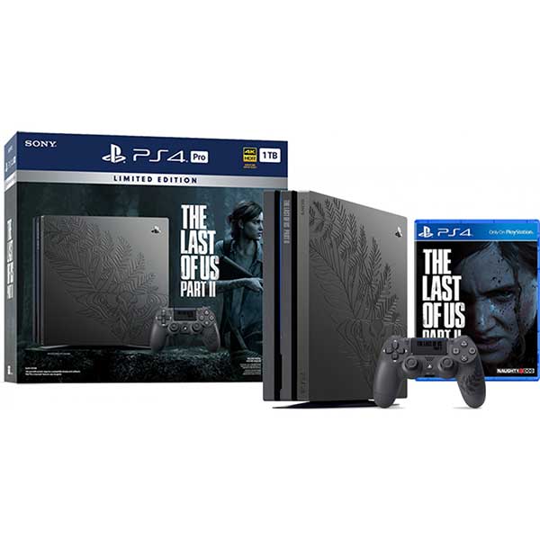 PlayStation 4 Pro 1TB Limited Edition The Last of Us Part 2 Console Bundle  - Black