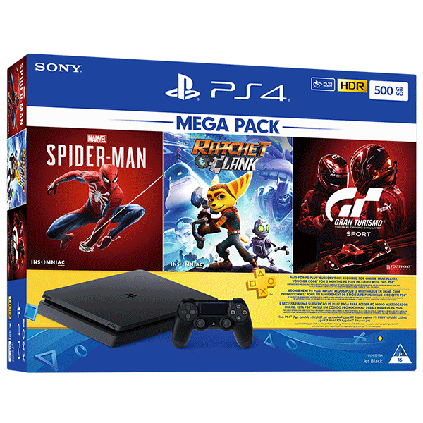 PS4 1TB Slim + Ratchet & Clank + Crash Bandicoot (E Chassis)