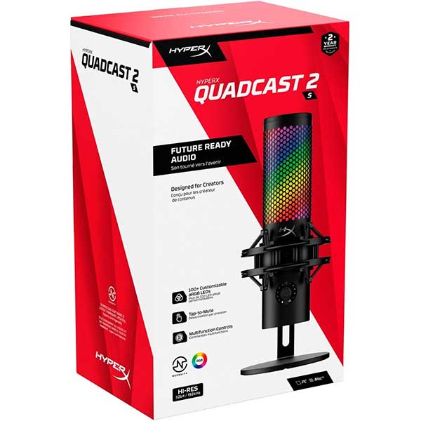 HyperX QuadCast 2 S - USB Microphone