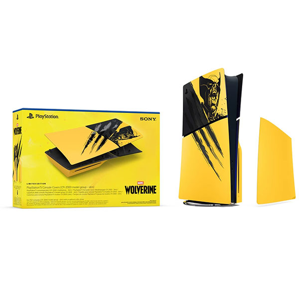 PS5 Slim Console Cover - Wolverine Yellow