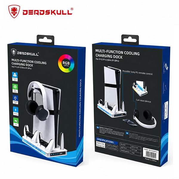 Deadskull Multi-Function Cooling Charging Dock for PS5, PS5 Slim, PS5 Pro